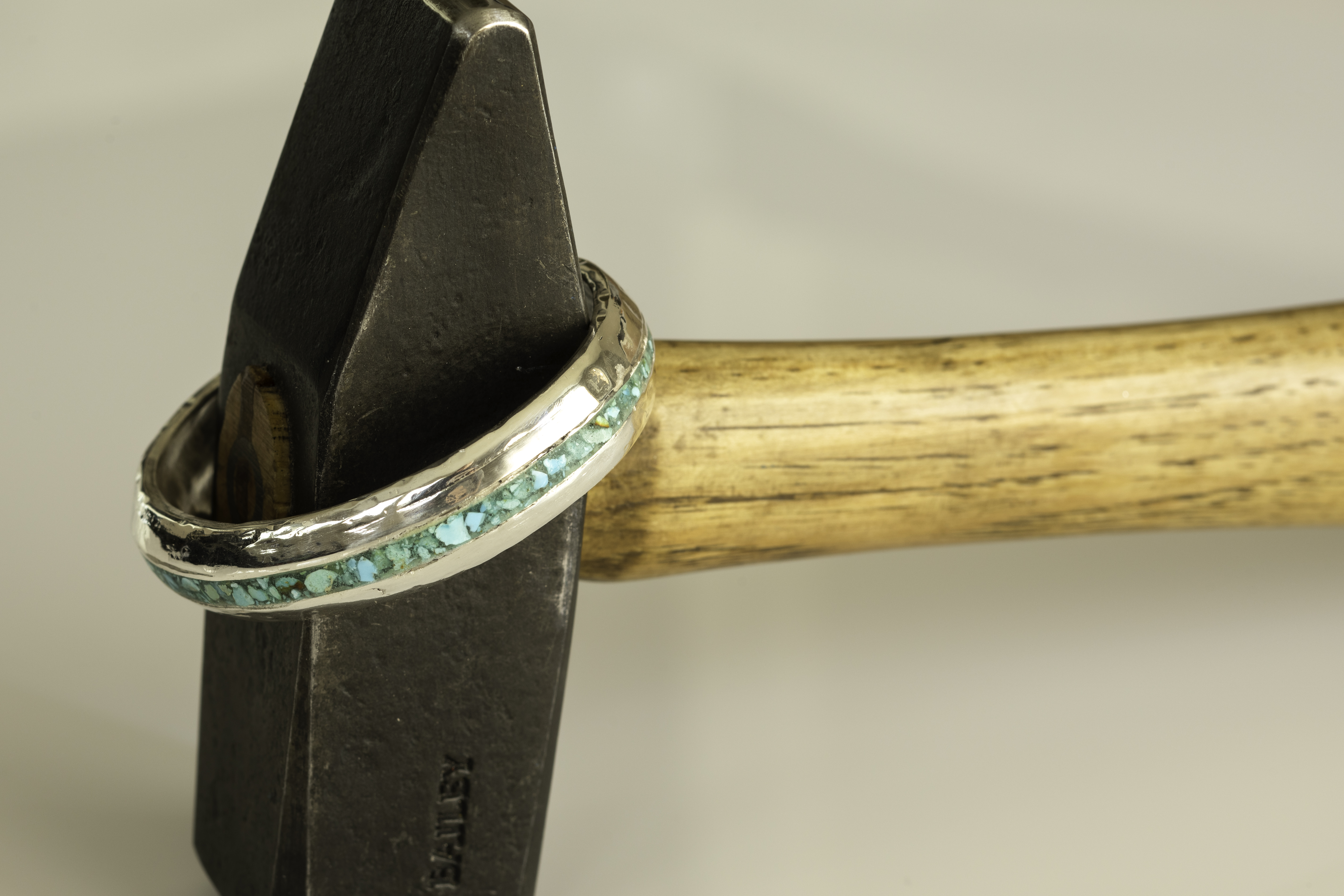 Bracelet on forging hammer.